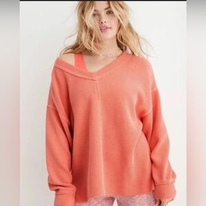 Aerie Wonder Textured V-Neck Sweater